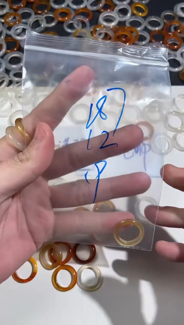 【闪购商品】玛瑙/玉髓戒指未镶嵌187