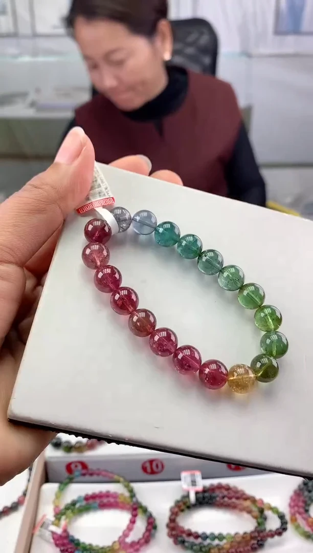 未镶嵌手串碧玺 多样性发一条