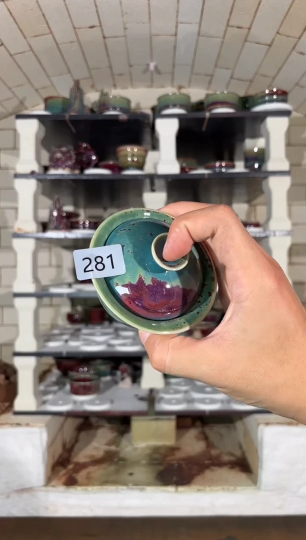 摆件精品窑变钧瓷茶器
