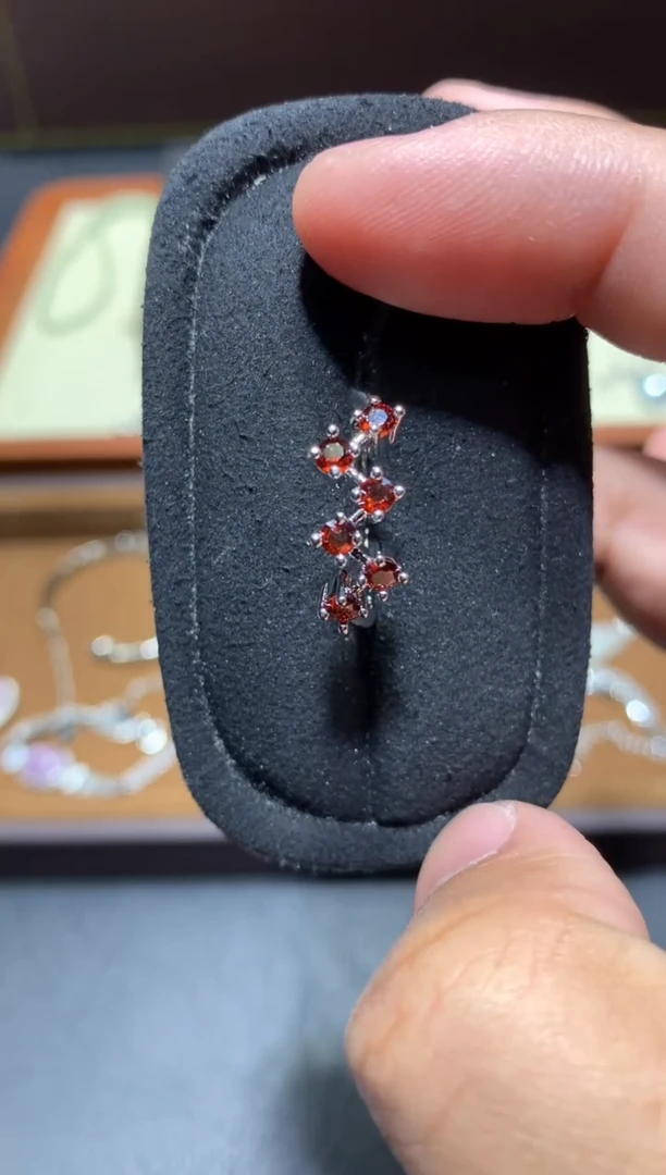 未镶嵌戒指石榴石Q15【多样性发其一】