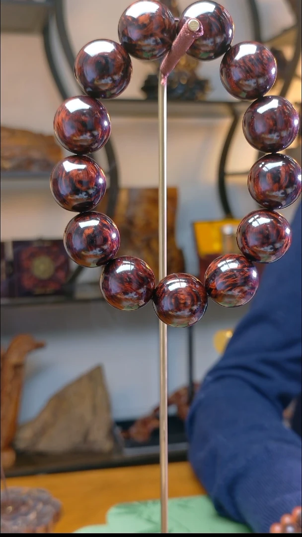 黄花梨/降香黄檀海南红降1.8圆珠