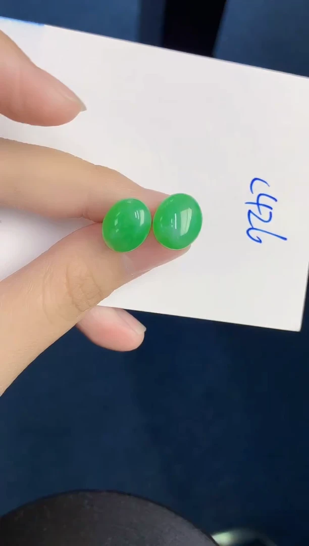 翡翠18K金镶嵌颈饰天然翡翠緬甸A貨