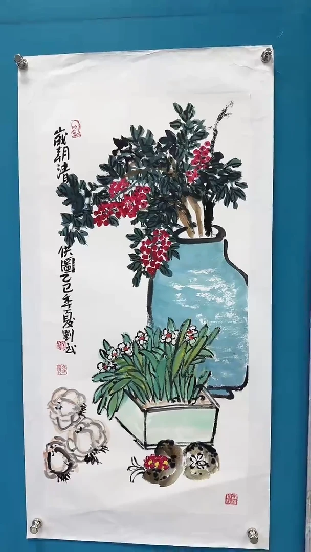 国画启辰艺术刘武手绘-国画12