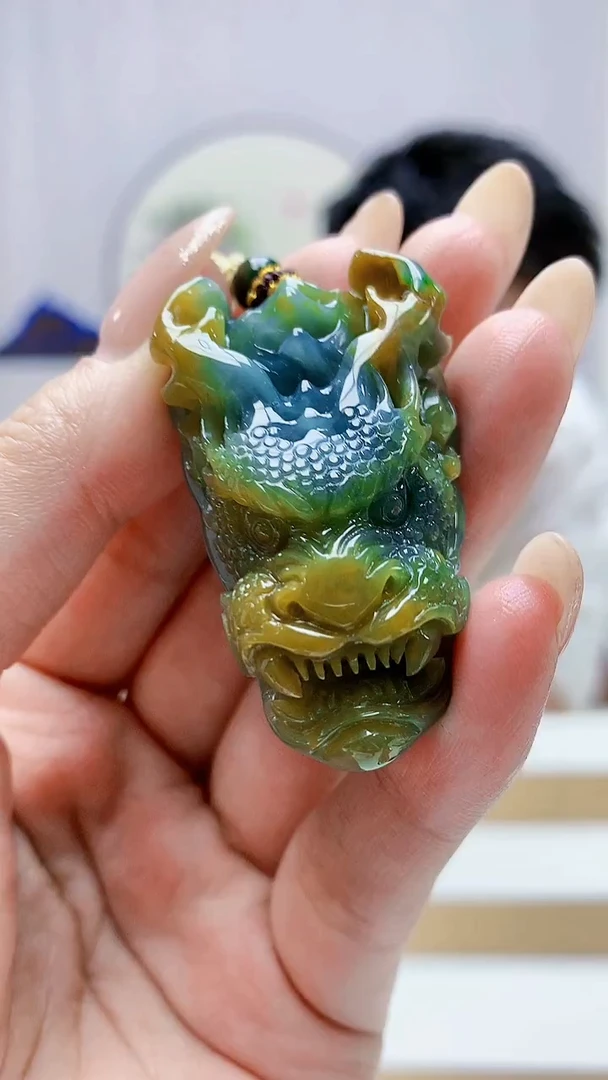 未镶嵌定制翡翠5028MM-毛货挂件17