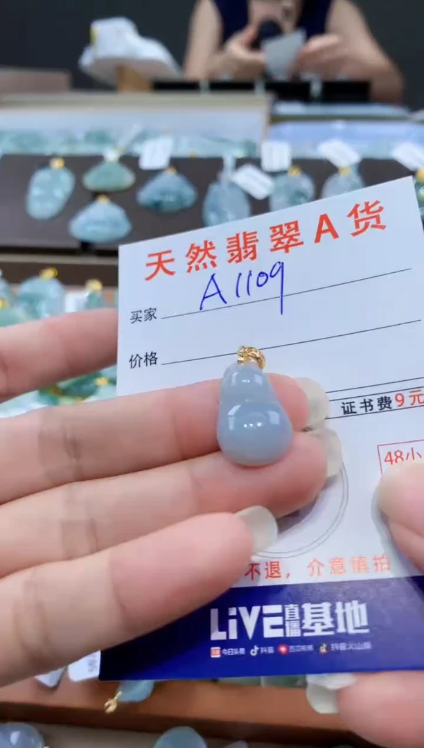 颈饰未镶嵌翡翠天然翡翠A货挂件
