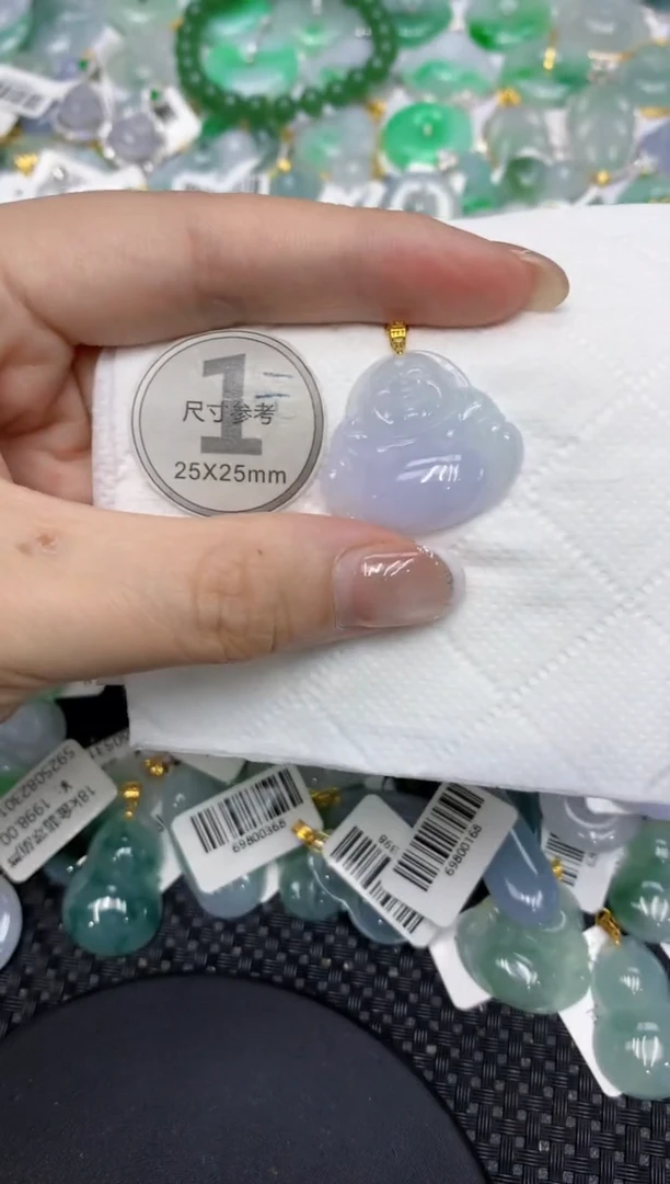 颈饰18K金镶嵌翡翠11111111