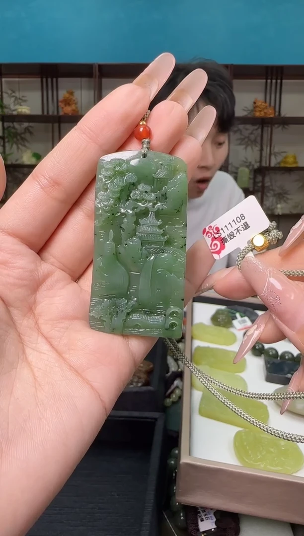 颈饰未镶嵌和田玉多样性发一