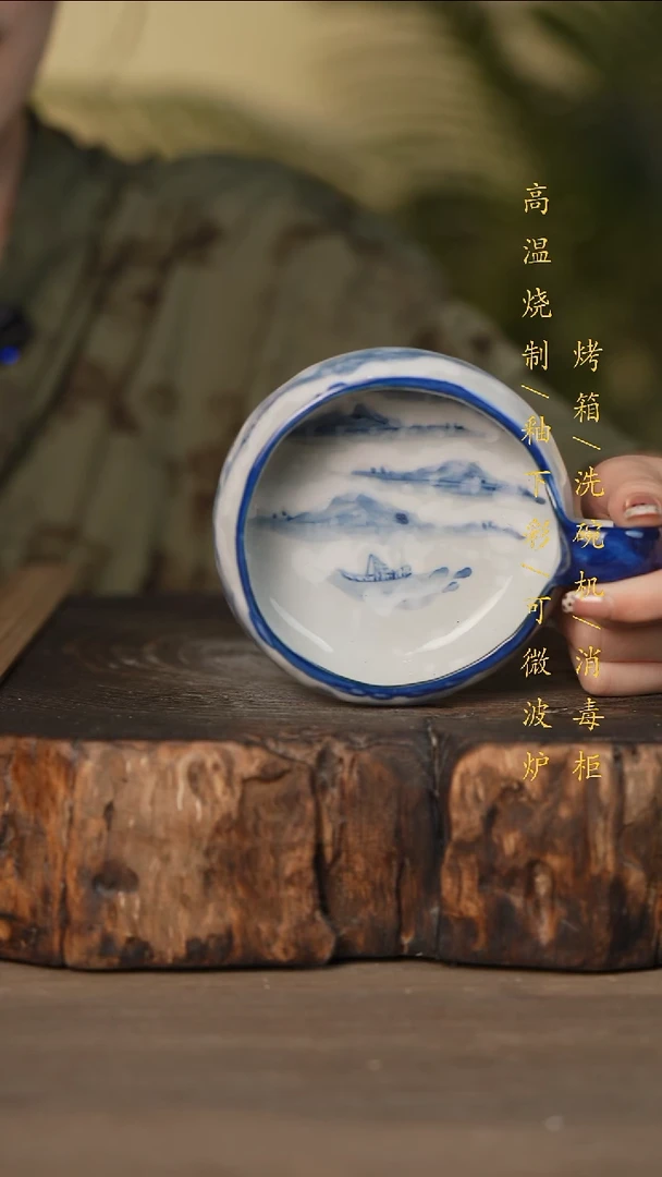 瓷片景德镇高温釉下彩可微波烤箱洗碗机