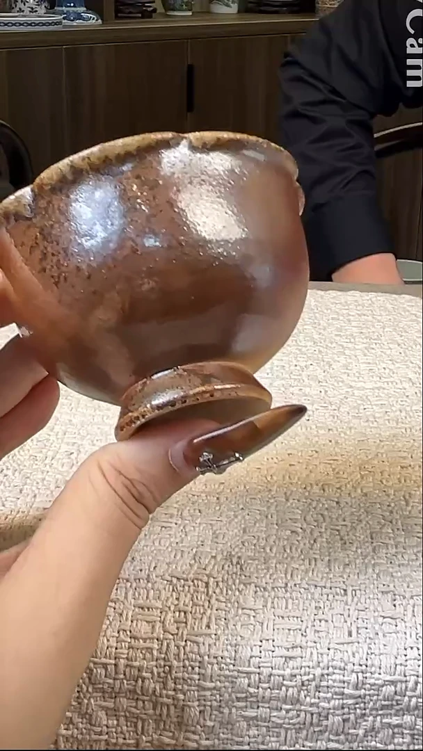 瓷片景德镇毛仔柴窑杯