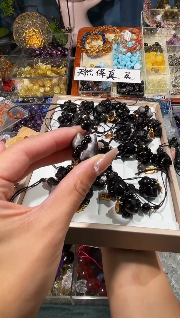 【闪购商品】水晶手串未镶嵌银耀猫猫手机挂一个