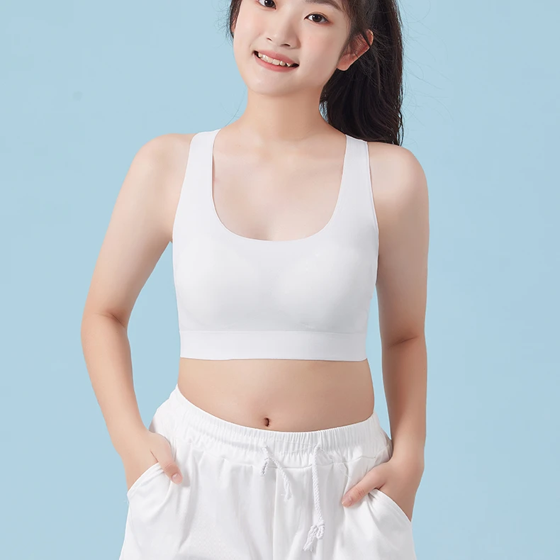 少女文胸无痕透气发育期文胸运动少女高弹无痕文胸3090