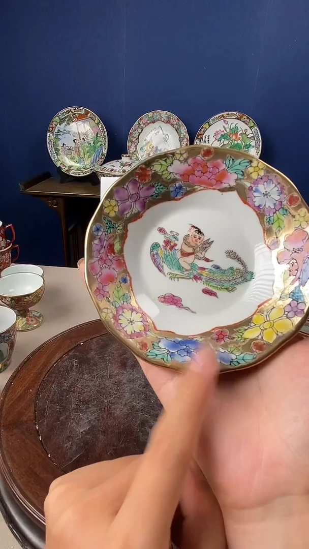 瓷片微瑕景德镇窑厂瓷摆件单件