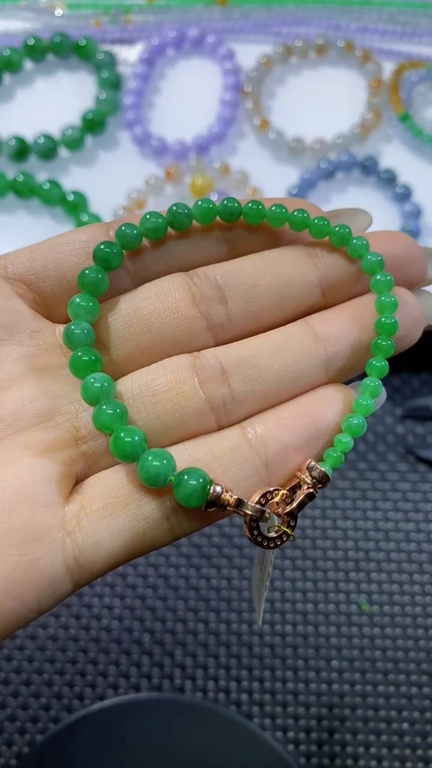 散珠翡翠卡3-6左右手串