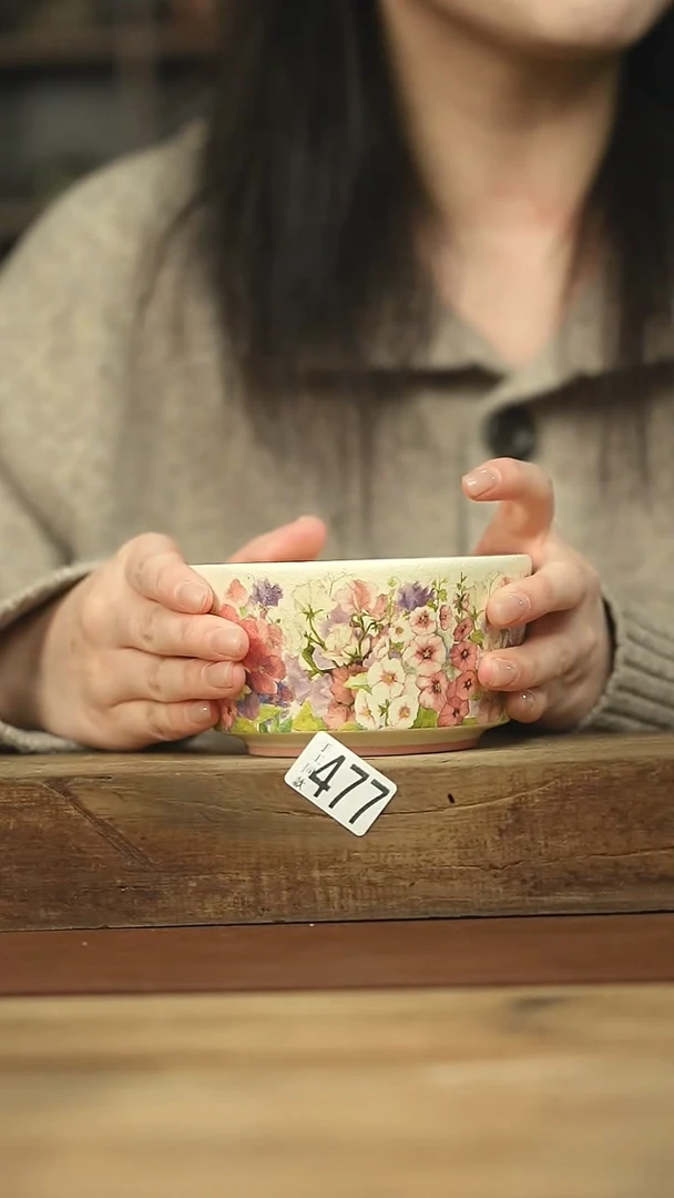 设计师手作！繁花系列！小碗