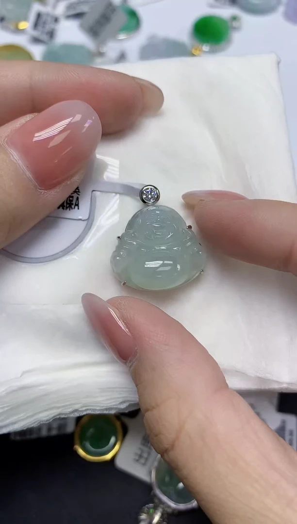 颈饰未镶嵌翡翠天然缅甸翡翠A货多样性发一件