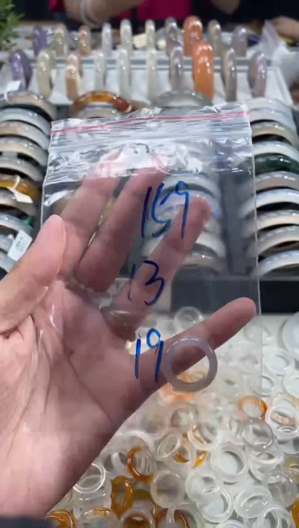 玛瑙/玉髓戒指未镶嵌159