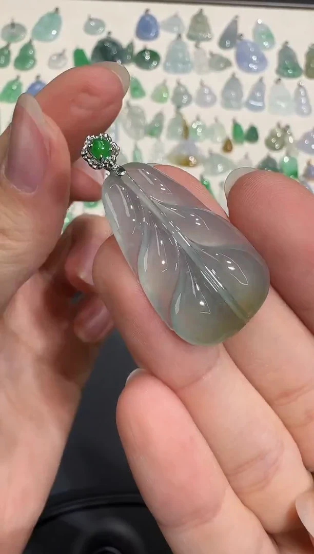颈饰18K金镶嵌翡翠X1215-1501-609