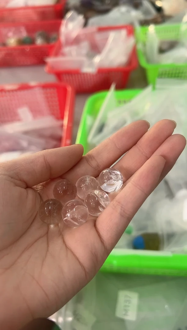 未镶嵌珠宝半成品水晶M686 约1.6cm 拍一发六