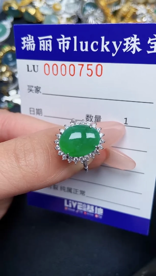 【闪购商品】翡翠颈饰银S925镶嵌0750