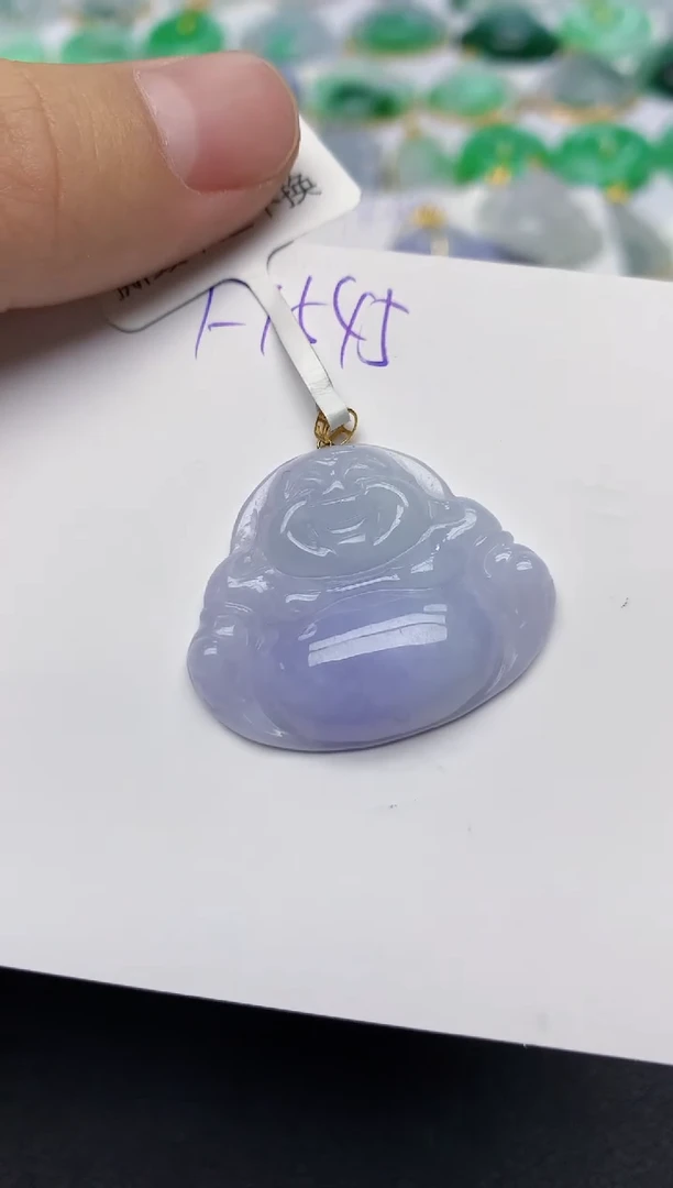 颈饰18K金镶嵌翡翠天然缅甸A货翡翠百元以上9元证书费自理