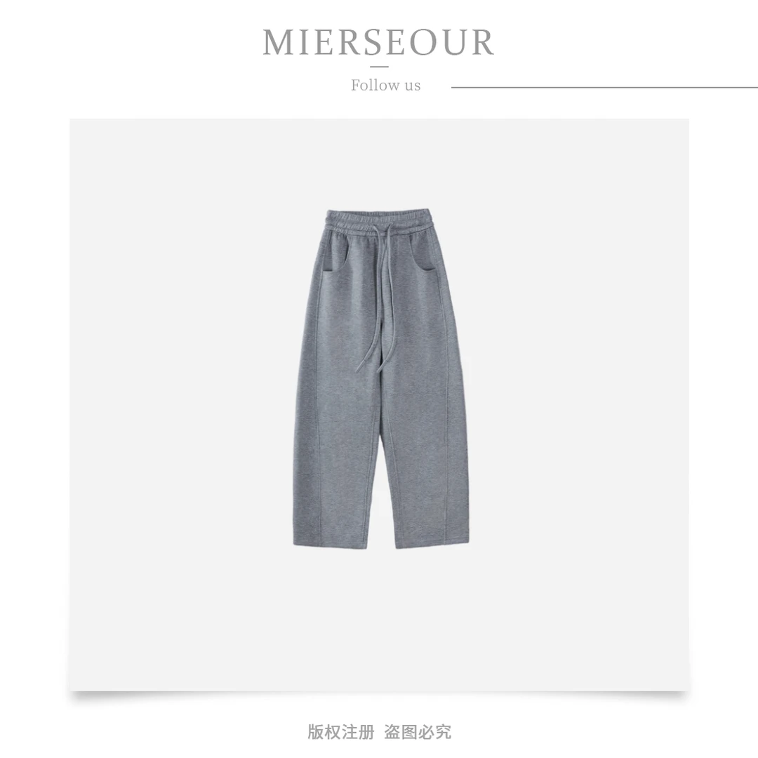 【砂洗曼巴棉】高织高密抗皱高腰显瘦休闲阔腿弯刀裤 1650-ZJ