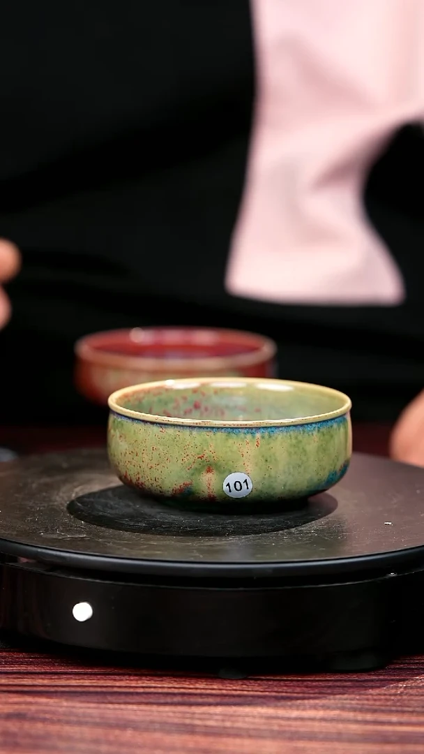 101#盼龙窑一级品原矿钧瓷普洱杯