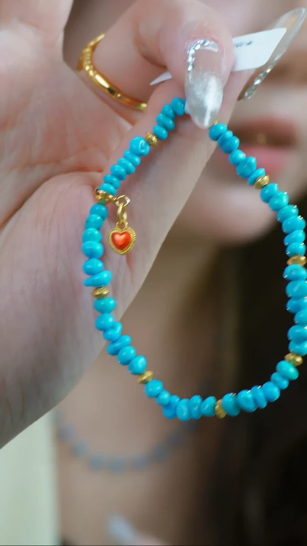 【闪购商品】绿松石手链银S925镶嵌发货一件