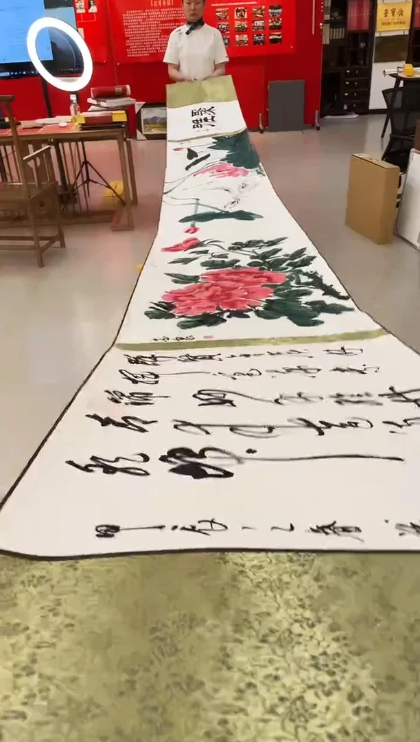 国画5米乘50国画礼盒版长卷画面随机