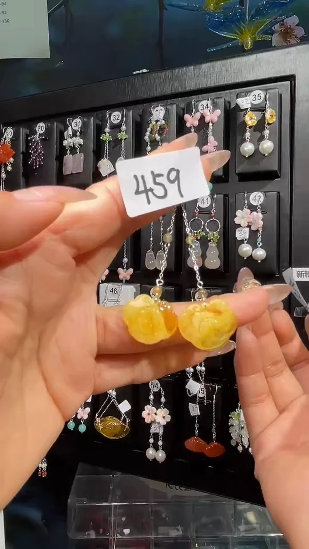 银S925镶嵌耳饰紫晶喜欢拍