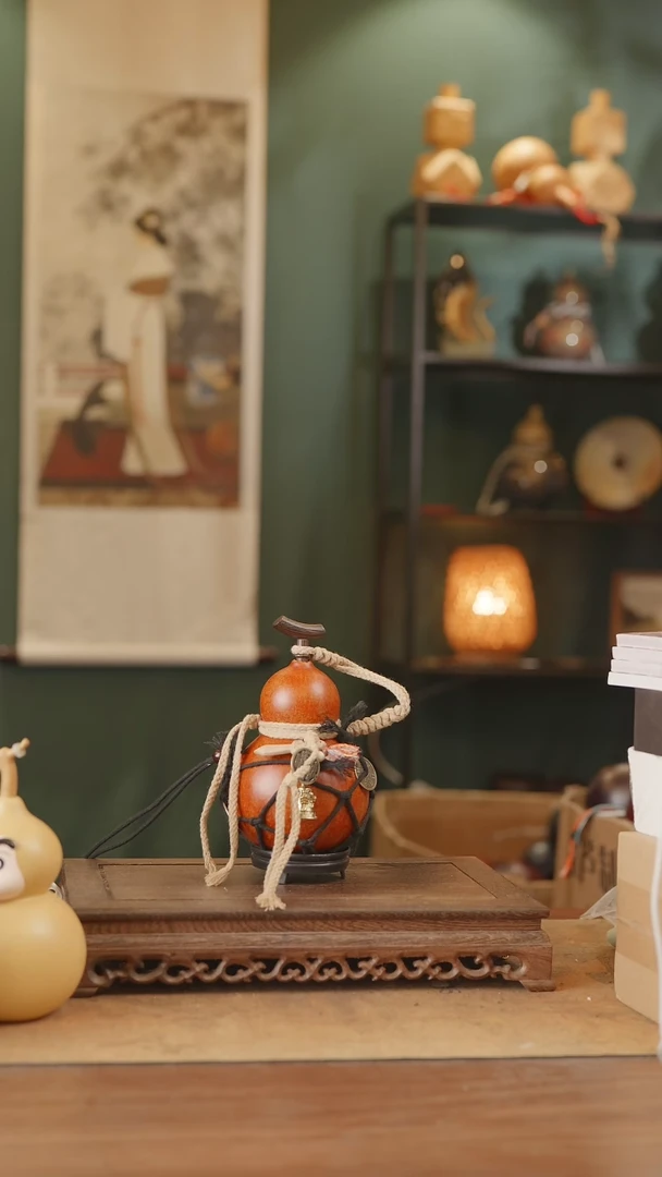 【闪购商品】329号精品天然大漆工艺防渗内胆酒葫芦~