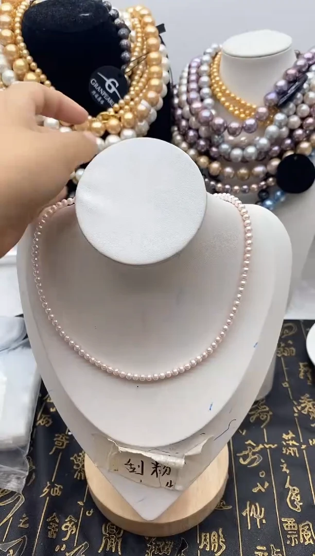 淡水珍珠钛钢颈饰21