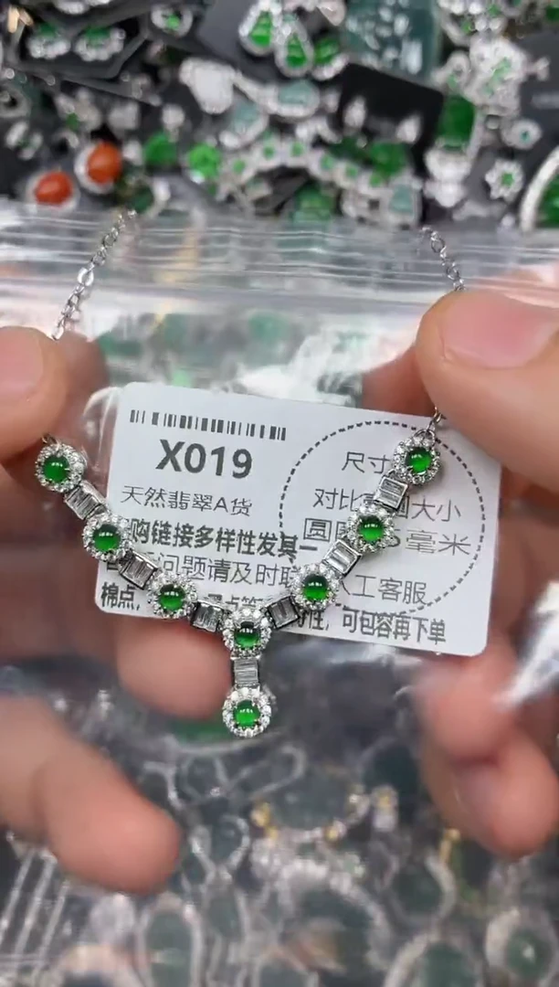 颈饰未镶嵌翡翠X019项链