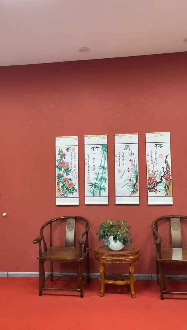 国画王琦刘金友老师联合创作【梅兰竹菊】