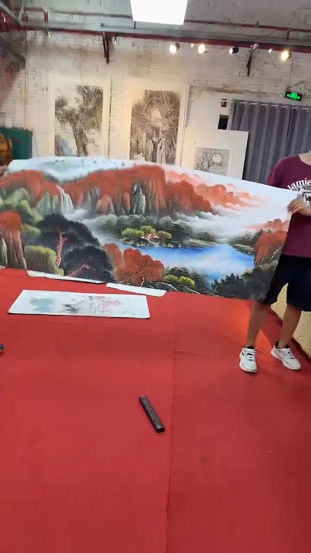 国画国画字画小姐姐真好看