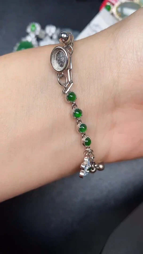 银S925镶嵌戒指翡翠2810