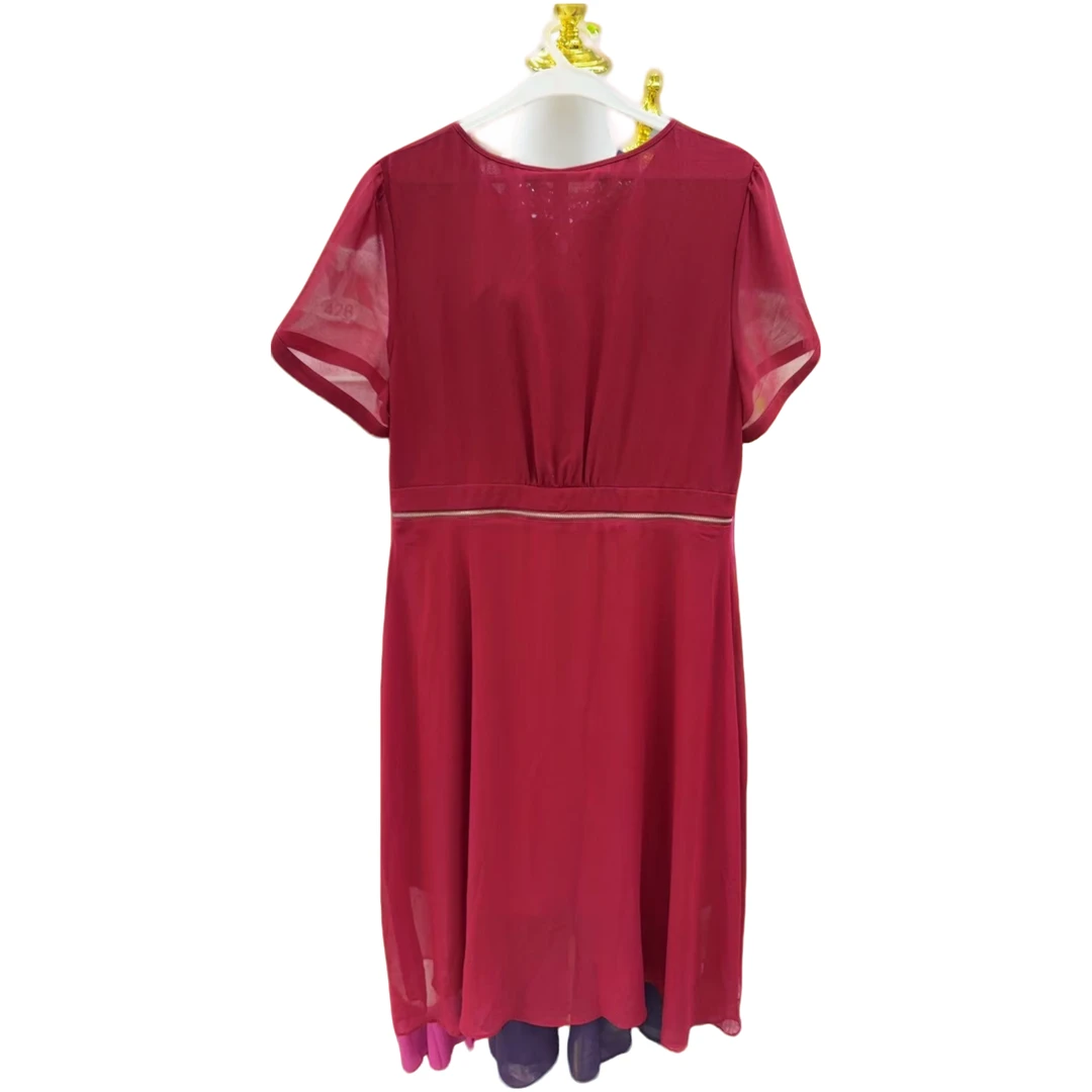 Q101-200印花夏季吸汗印花鱼尾连衣裙时尚休闲气质中性风