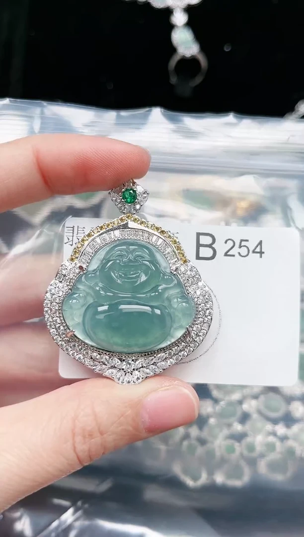 【闪购商品】翡翠颈饰未镶嵌254赠皮绳