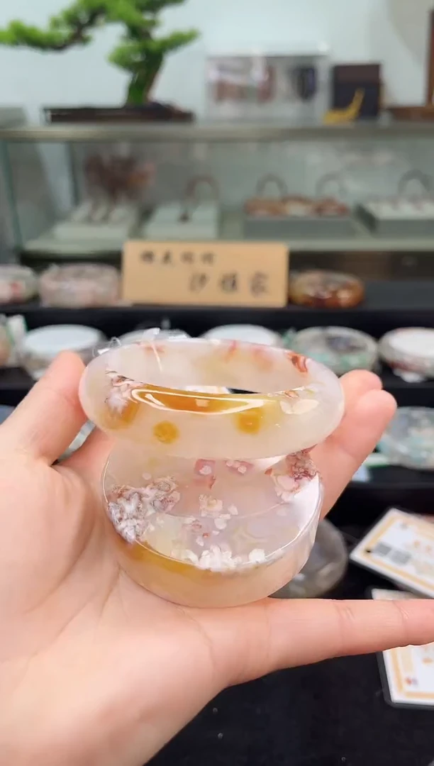 未镶嵌手镯石英质玉65圈口（赠品镯心）302635