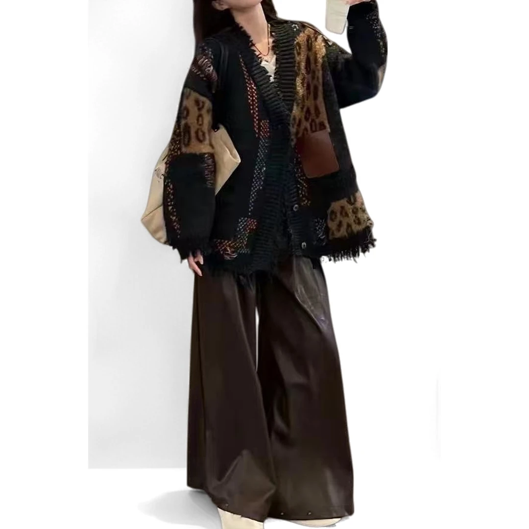 午餐肉家皮兜开衫外套