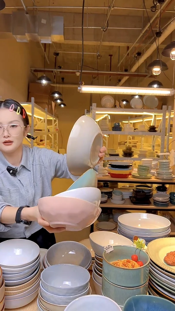 瓷308外贸尾货窑变釉下彩默认微瑕