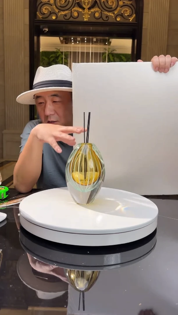 【闪购商品】摆件AJ06166艺术琉璃香薰瓶