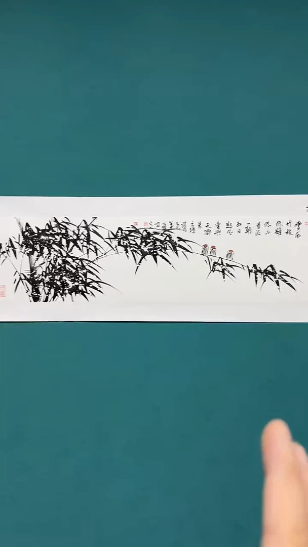 国画雪竹图11111