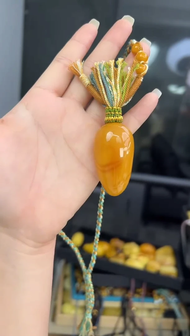 裸石蜜蜡未镶嵌蜜蜡吊坠
