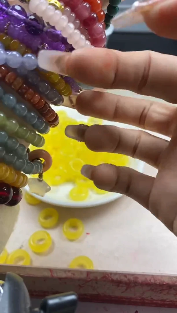 【闪购商品】蜜蜡颈饰未镶嵌w616蜜蜡小跑环*3个