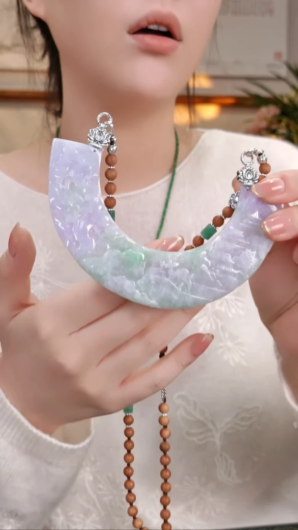 颈饰未镶嵌翡翠国风