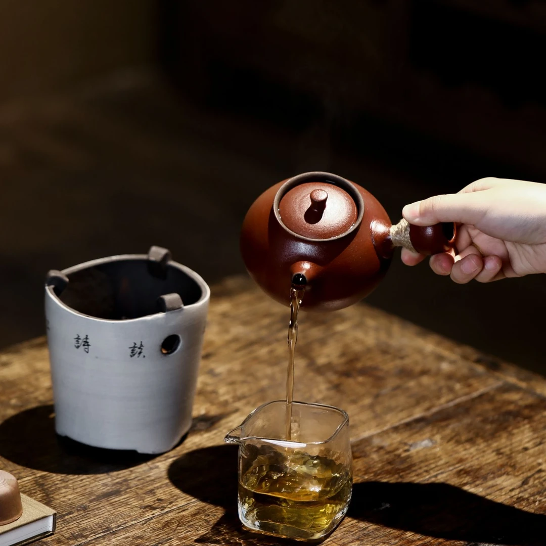 百垚纯手工山楂红酒精炉温茶炉诗文炉