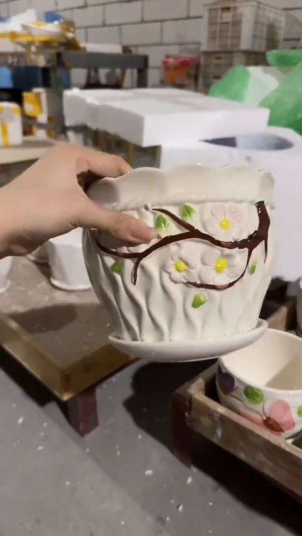 高温陶瓷花盆+E132