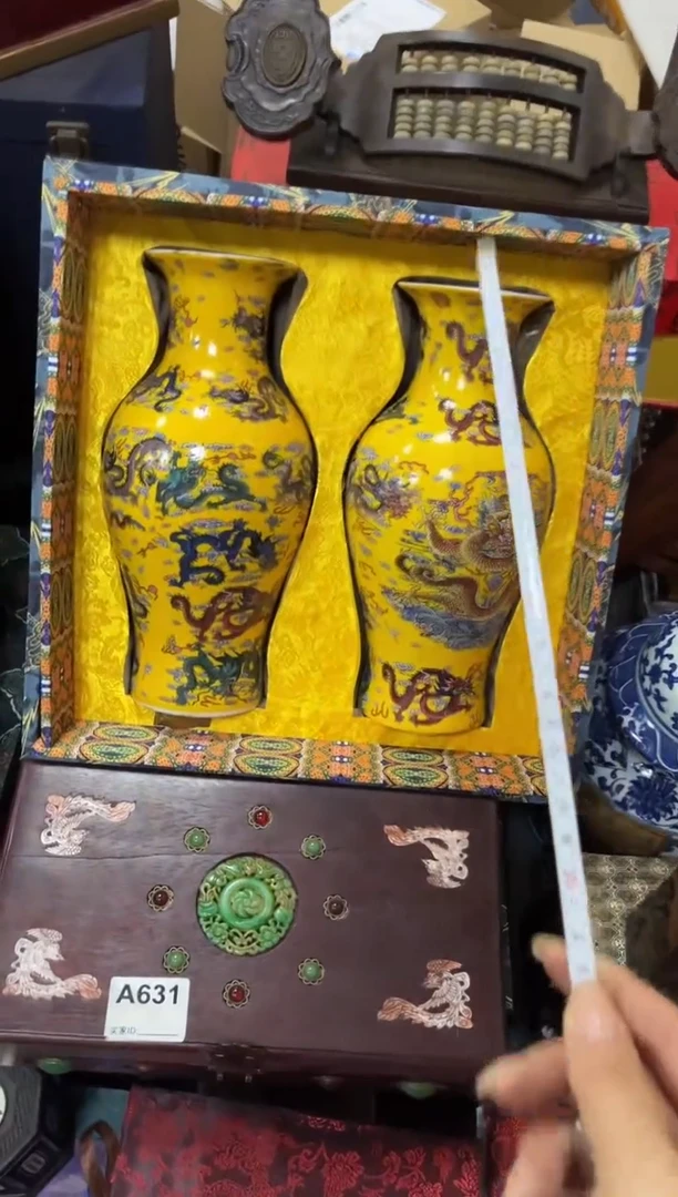 瓷片大对瓶仿古好物分享一下