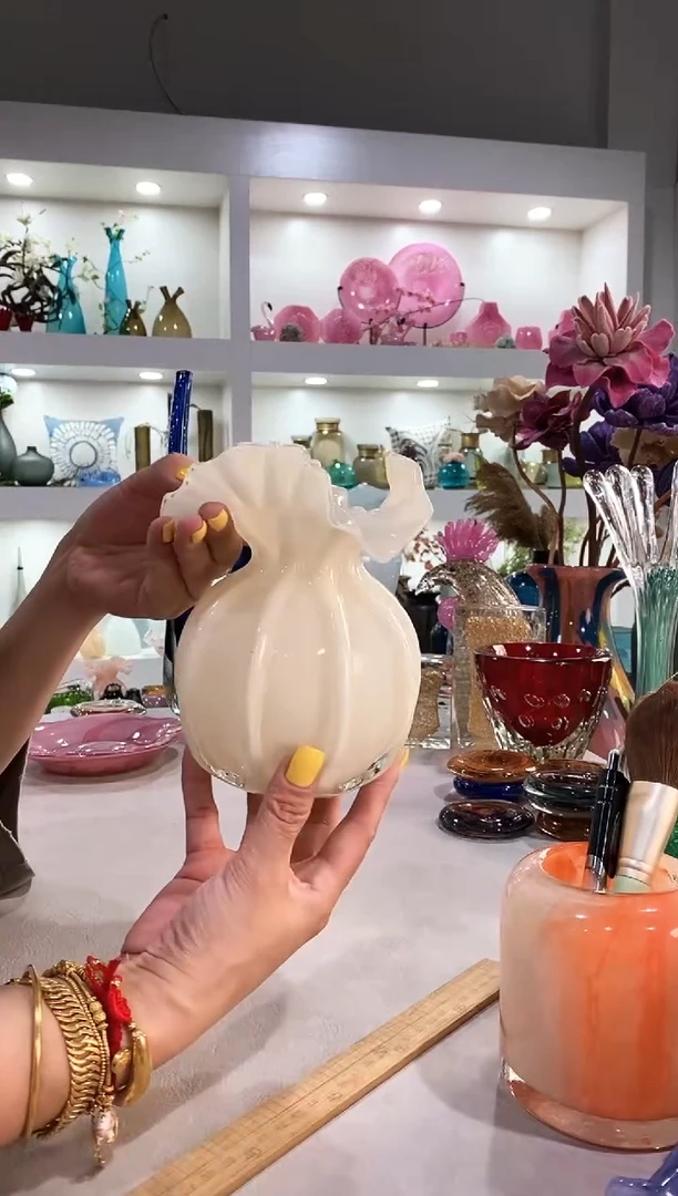 雨**飞慕忆家手作琉璃花瓶