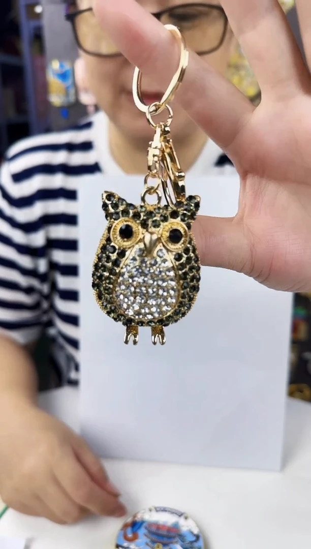 猫头鹰金属钥匙扣